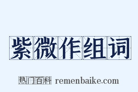 紫微作组词是什么意思的图片